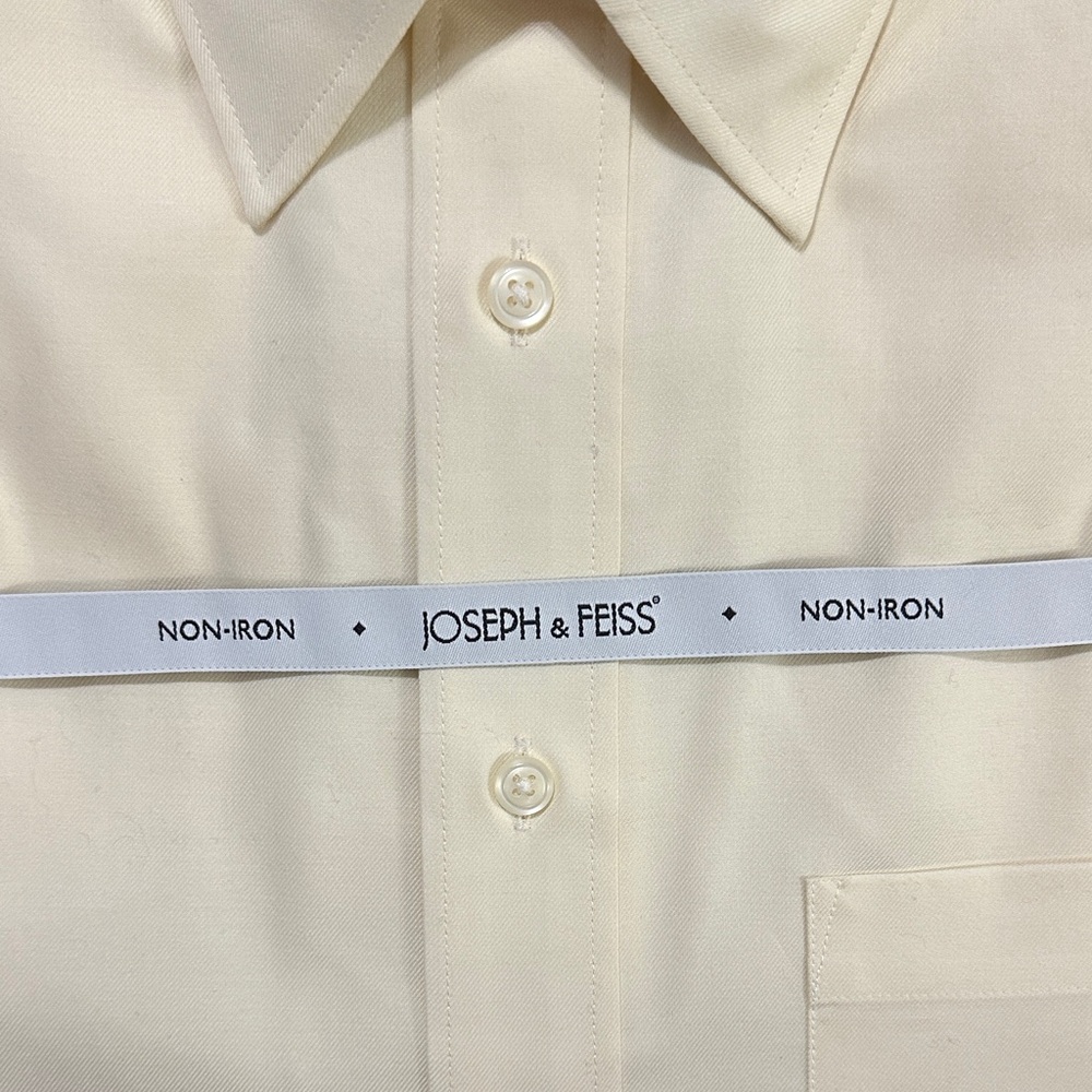 Joseph & Feiss Men's Cream Dress Shirt - Picture 3 of 4
